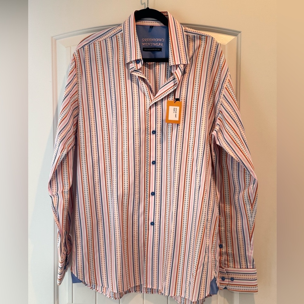 Grenhaws button down dress shirt. NWT.